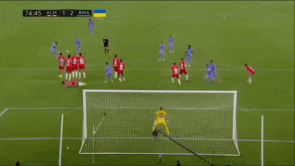 Almeria vs Real Madrid 1-2: Ramazani chớp thời cơ, Vasquez sút bồi gỡ hòa, David Alaba ghi siêu phẩm đá phạt, HLV Ancelotti giành gọn 3 điểm