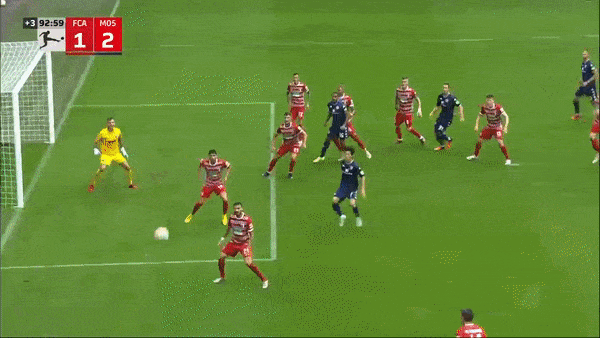 Augsburg vs Mainz 1-2: Onisiwo mở tỷ số, Demirovic gỡ hòa nhưng Lee Jae-sung lóe sáng phút bù giờ cuối cùng