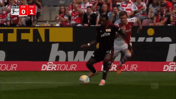 Koln vs Union Berlin 0-1: Timo Hubers bất ngờ phản lưới nhà ở phút thứ 3, giúp Union Berlin có 3 điểm, Luca Kilian bị thẻ đỏ