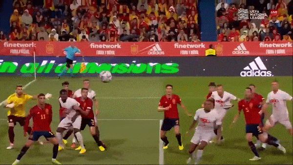 Tây Ban Nha vs Thụy Sĩ 1-2: Rượt đuổi hấp dẫn, Vargas đá phạt, Akanji đánh đầu mở bàn, Jordi Alba gỡ hòa, Embolo đá nối đẹp mắt hạ “Bò Tót” 