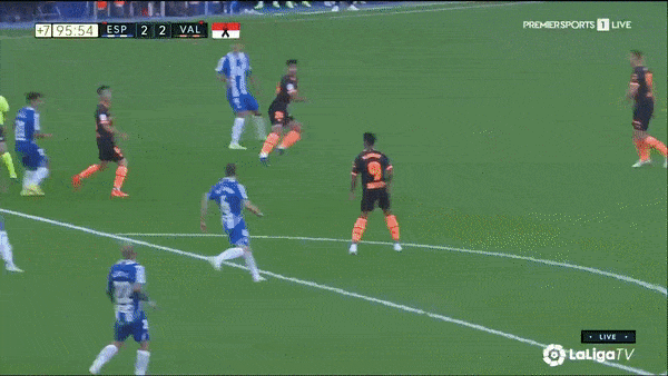 Espanyol vs Valencia 2-2: Paulista mở bàn, Joselu, Sergi Darder ngược dòng, Eray Comert kịp chia điểm phút bù giờ, Marcos Andre, Braithwaite nhận thẻ đỏ