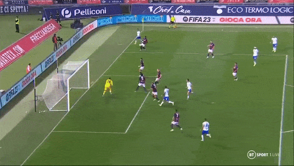 Bologna vs Sampdoria 1-1: Nicolas Dominguez mở tỷ số, Filip Duricic đánh đầu gỡ hòa sau loạt pha hỗn loạn trước khung thành