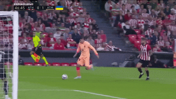 Athletic Bilbao vs Atletico Madrid 0-1: Molina chuyền, Morata căng ngang, Griezmann hạ thủ thành Unai Simon ghi bàn duy nhất