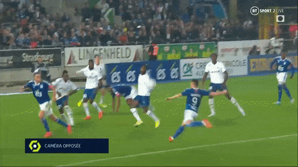 Strasbourg vs Marseille 2-2: Bamba Dieng sớm mở bàn, Issa Kabore nhân đôi tỷ số, Lebo Mothiba, Kevin Gameiro ngược dòng cứu thua phút bù giờ