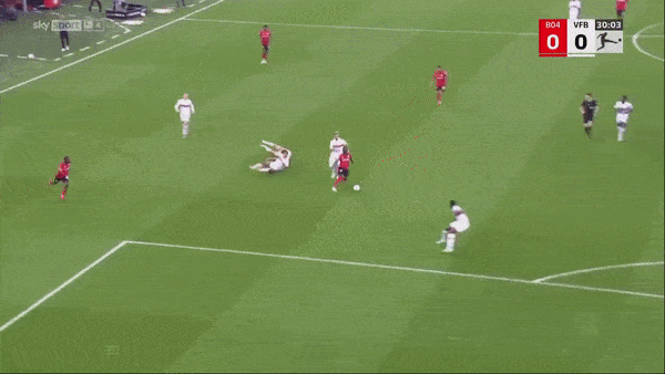 Leverkusen vs Stuttgart 2-0: Moussa Diaby đột phá mở bàn đẹp mắt, Jonathan Tah ấn định chiến thắng dễ dàng