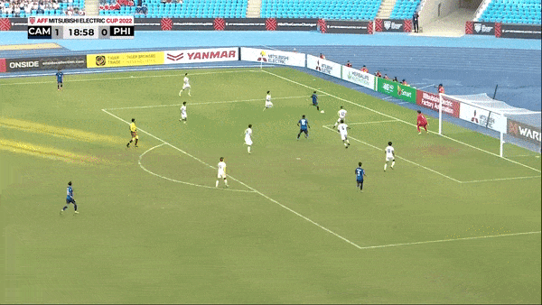 Campuchia vs Philippines 3-2: Bunheing xuất thần cú đúp, Chanpolin chốt hạ chiến thắng bất ngờ, Daniels nỗ lực bất thành