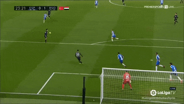 Espanyol vs Real Sociedad 2-3: Takefusa, Sorloth lập công, Darder, Olivan gỡ hòa nhưng Cabrera bất ngờ phản lưới nhà