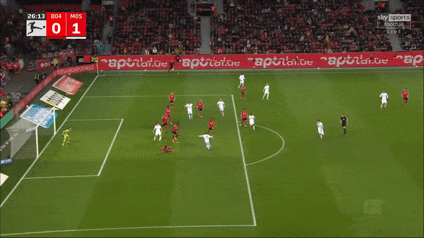 Leverkusen vs Mainz 2-3: Amiri, Schick lập công, Caci, Barreiro, Ingvartsen tỏa sáng giành chiến thắng, Amine Adli nhận thẻ đỏ