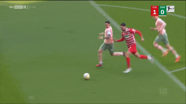 Augsburg vs Werder Bremen 2-1: Drena Beljo đột phá mở bàn, Jens Stage gỡ hòa, Arne Maier chốt hạ chiến thắng