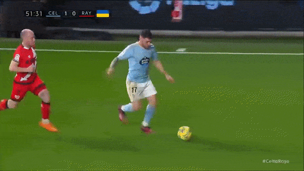 Celta Vigo vs Rayo Vallecano 3-0: Iago Aspas tỏa sáng cú đúp, Pathe Ciss bất ngờ phản lưới nhà 