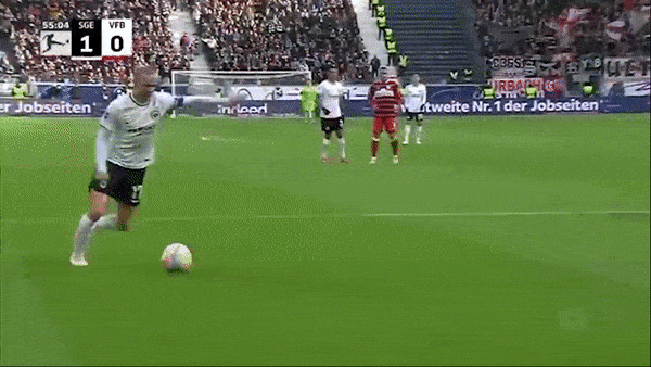 Eintracht Frankfurt vs Stuttgart 1-1: Sebastian Rode chớp thời cơ tỉa góc điệu nghệ, Katompa Mvumpa chia điểm