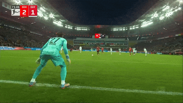 Leverkusen vs Bayern Munich 2-1: Goretzka kiến tạo, Kimmich khai bàn nhưng Exequiel Palacios tỏa sáng cú đúp penalty hạ Bayern