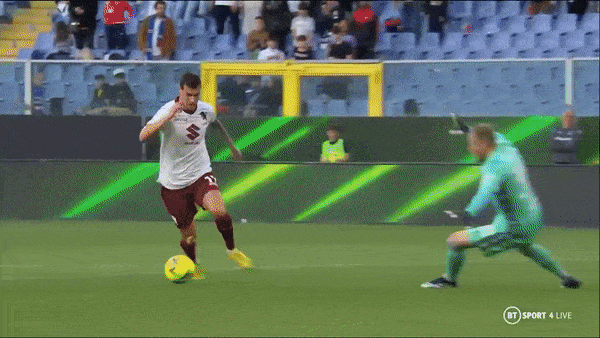 Sampdoria vs Torino 0-2: Buongiorno mở bàn, Pietro Pellegri kịp chốt hạ chiến thắng, Amione nhận thẻ đỏ
