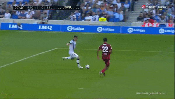 Sociedad vs Sevilla 2-1: Brais Mendez mở bàn, Mohamed-Ali Cho nhân đôi tỷ số, Erik Lamela lập công