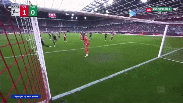 Freiburg vs Werder Bremen 1-0: Weisshaupt kiến tạo, Maximilian Philipp volley chớp nhoáng ghi bàn phút bù giờ