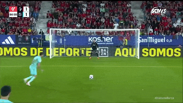 Osasuna vs Barcelona 1-2: Kounde mở bàn, Avila gỡ hòa, Catena bị thẻ đỏ, Lewandowski tỏa sáng trên chấm penalty