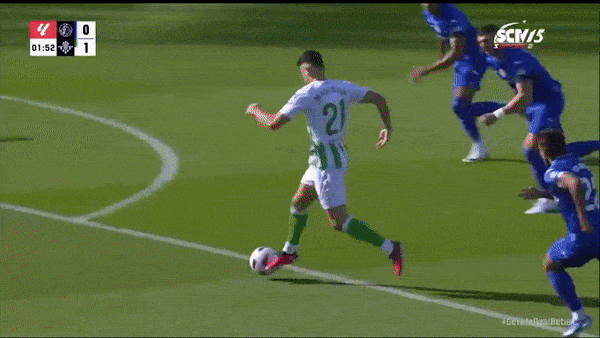 Getafe vs Real Betis 1-1: Marc Roca bất ngờ ghi bàn phút đầu tiên, Borja Mayoral cứu thua sau 16 phút