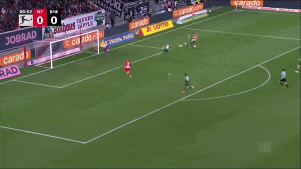 Freiburg vs M'gladbach 3-3: Chia điểm kịch tính, Siebatcheu, Plea, Weigl lập công, Holer, Weibhaupt, Grifo cũng tỏa sáng