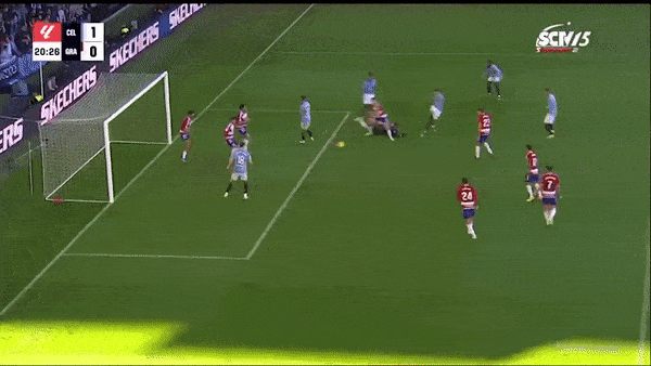 Celta Vigo vs Granada 1-0: Unai Nunez chuyền, Strand Larsen đánh gót điệu nghệ ghi bàn duy nhất, Iago Aspas nhận thẻ đỏ