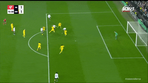 Valencia vs Barcelona 1-1: VAR công nhận bàn thắng của Joao Felix, Guillamon ghi siêu phẩm hạ thủ thành Felix ngoài vòng cấm