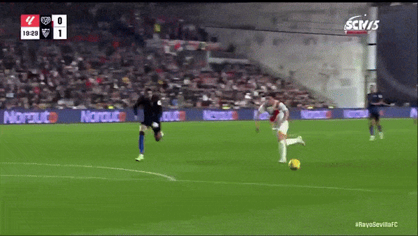 Rayo Vallecano vs Sevilla 1-2: Youssef En-Nesyri khai bàn, Isi Palazon gỡ hòa, Youssef En-Nesyri tỏa sáng cú đúp ấn định 3 điểm