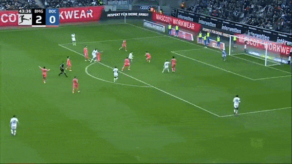 M'gladbach vs Bochum 5-2: Lần lượt Ngoumou, Weigl, Reitz, Siebatcheu, Honorat đè bẹp đối thủ, Hofmann, Schlotterbeck ngược dòng bất thành