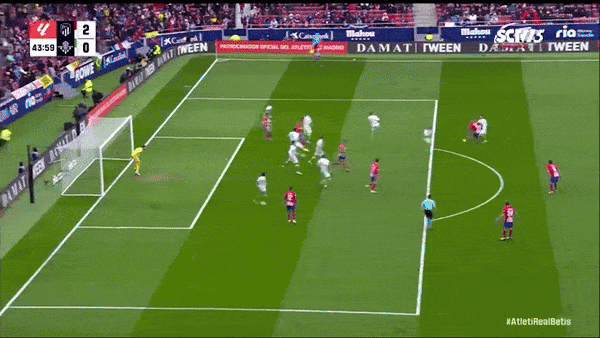 Atletico Madrid vs Real Betis 2-1: Rui Silva sớm phản lưới nhà, Morata hỏng penalty nhưng kịp góp công, Carvalho ngược dòng bất thành