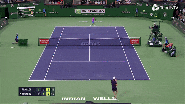 Indian Wells 2024, Carlos Alcaraz vs Arnaldi 2-1: Carlos Alcaraz ngược dòng hạ Arnaldi, giành vé gặp Auger Aliassime