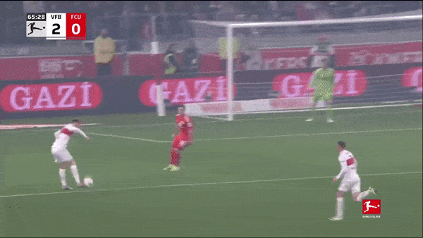 VfB Stuttgart vs Union Berlin 2-0: Serhou Guirassy tỉa bóng mở bàn, Chris Fuhrich chốt hạ chiến thắng đẹp mắt, Andras Schafer nhận thẻ đỏ