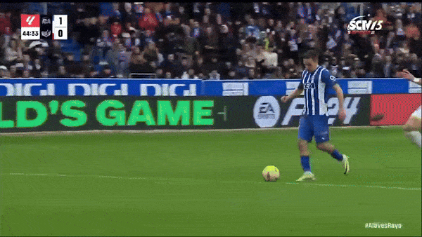 Alaves vs Rayo Vallecano 1-0: Blanco kiến tạo, Andoni Gorosabel đột phá, bấm bóng góc xa ghi bàn duy nhất 