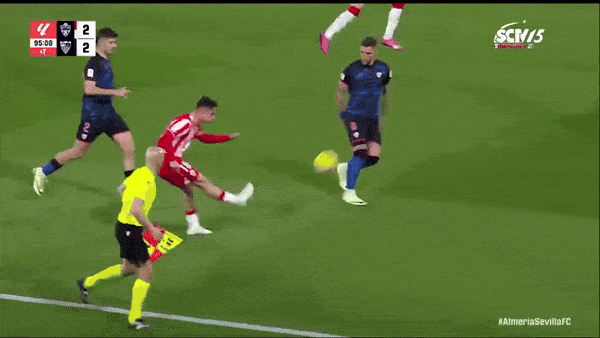 Almeria vs Sevilla 2-2: Embarba khai bàn, Lukebakio, Lucas Ocampos lần lượt ngược dòng, Milovanovic kịp cứu thua phút bù giờ cuối cùng