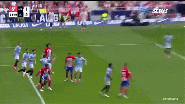 Atletico Madrid vs Celta Vigo 1-0: De Paul ghi siêu phẩm duy nhất, HLV Diego Simeone gần như có vé dự Champions League mùa tới