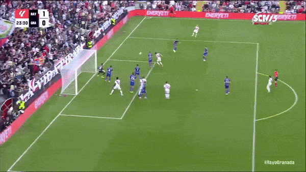 Rayo Vallecano vs Granada 2-1: Oscar Trejo sớm bị thẻ đỏ, Lejeune, Jorge de Frutos lần lượt lập công, Lucas Boye ghi bàn danh dự