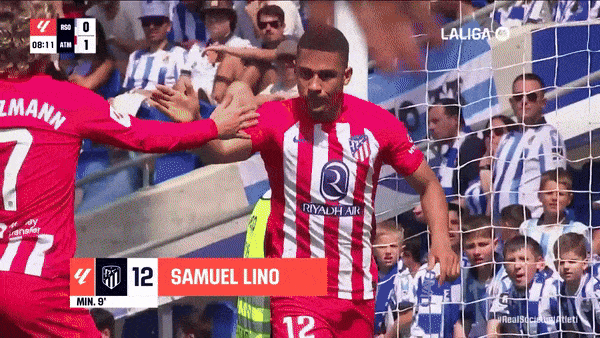 Real Sociedad vs Atletico Madrid 0-2: Samuel Lino sớm lập công, Reinildo Mandava chốt hạ chiến thắng, HLV Diego Simeone cán đích vị trí thứ 4 La Liga