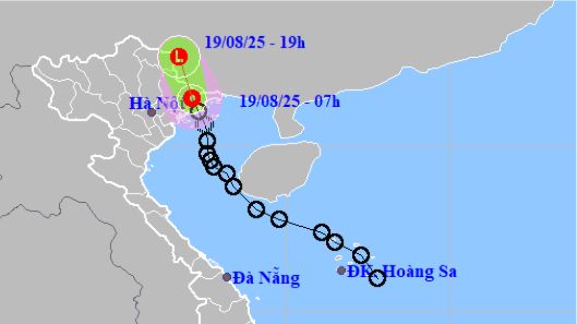 Áp thấp nhiệt đới đi vào Quảng Ninh - Hải Phòng