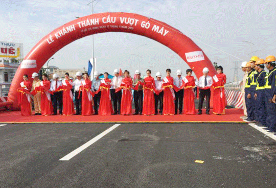 Hình ảnh tại lễ khánh thành cầu vượt nút giao thông Gò Mây