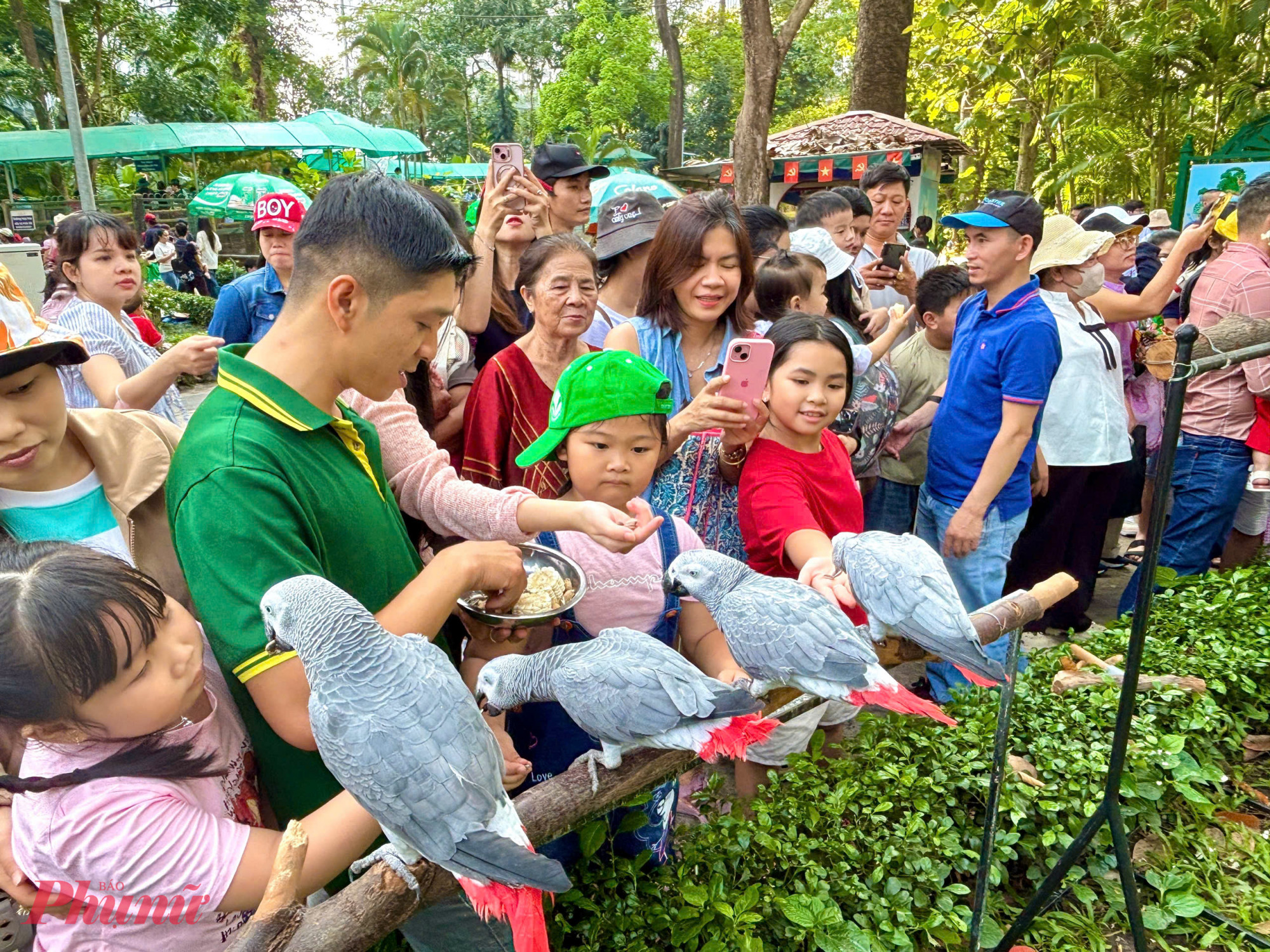 在胡志明市最古老的动物园内，许多区域吸引了带小孩的家庭。