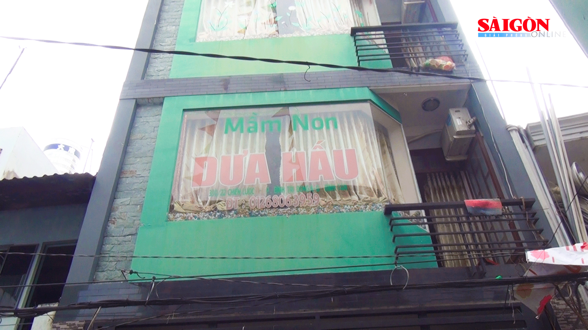 Cháy điểm giữ trẻ mầm non ở quận Bình Tân