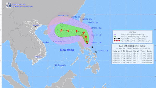 Bản tin tối 2-9: Bão Yagi rất mạnh, Bộ NN-PTNT đề nghị ứng phó sớm; Số vụ tai nạn và số người chết vì tai nạn giao thông trong ngày 2-9 giảm