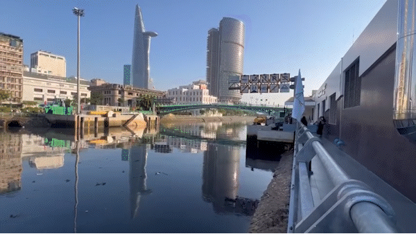 Kiểm tra vận hành cống kiểm soát triều Bến Nghé, dự án ngăn triều 10 ngàn tỷ đồng