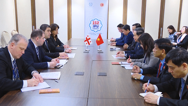 Việt Nam - Gruzia tăng cường hợp tác nghị viện