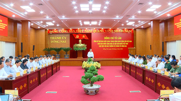 Tổng Bí thư, Chủ tịch nước Tô Lâm làm việc tại Đồng Nai