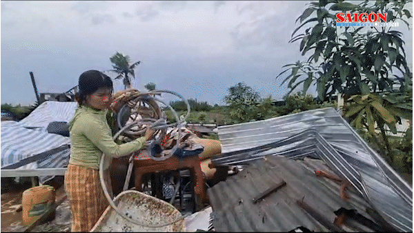 Cà Mau: Dông lốc làm thiệt hại 75 căn nhà, 4 người bị thương