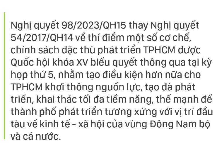 Nghị quyết 98 - Những cơ chế, chính sách đặc thù vượt trội để TPHCM phát triển xứng tầm ảnh 1