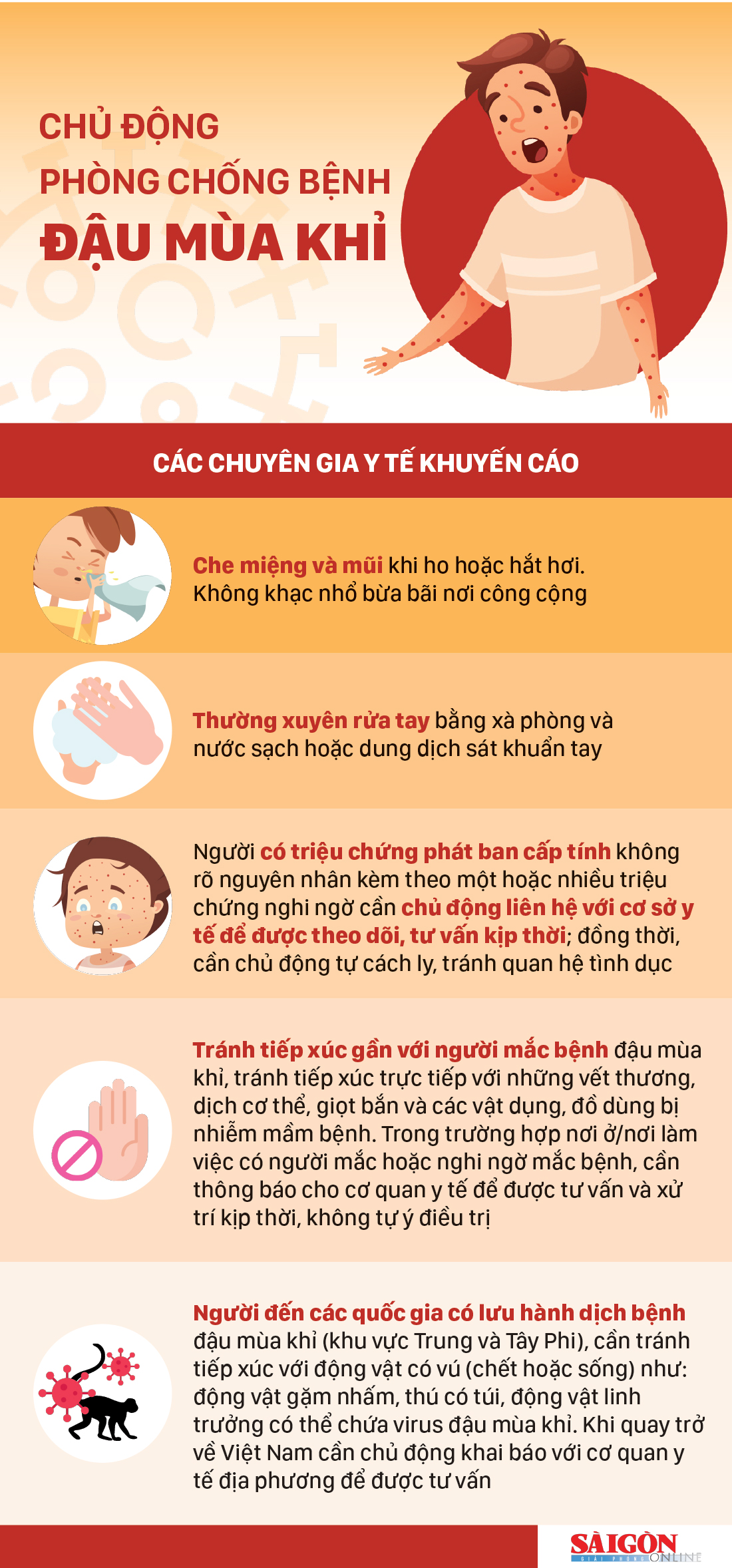 Chủ động phòng chống bệnh đậu mùa khỉ ảnh 1