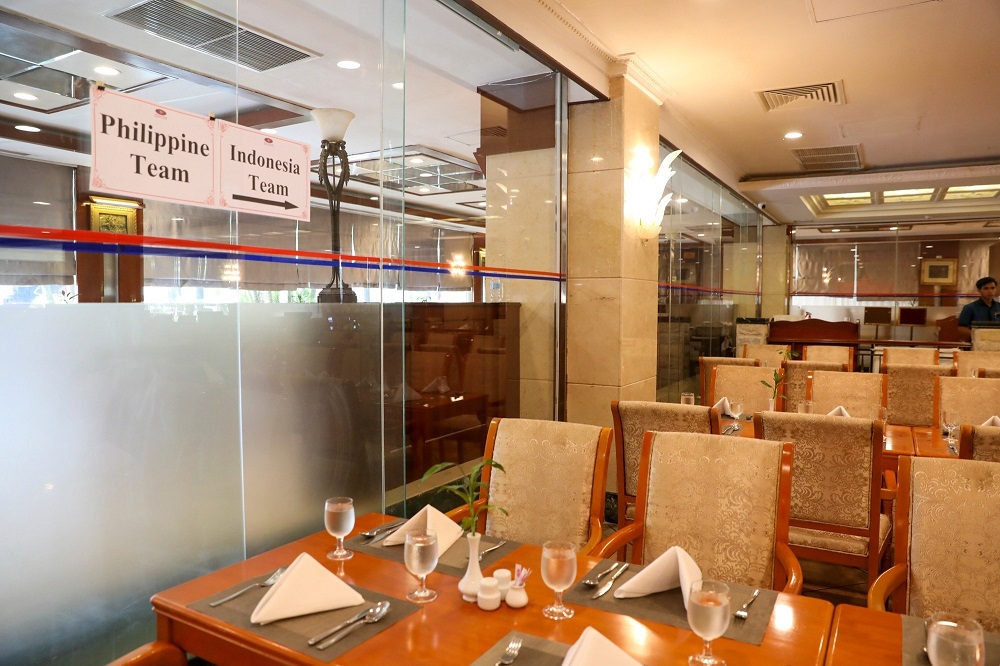 Cận cảnh bữa ăn trưa đầu tiên của đội tuyển U22 Việt Nam ảnh 3