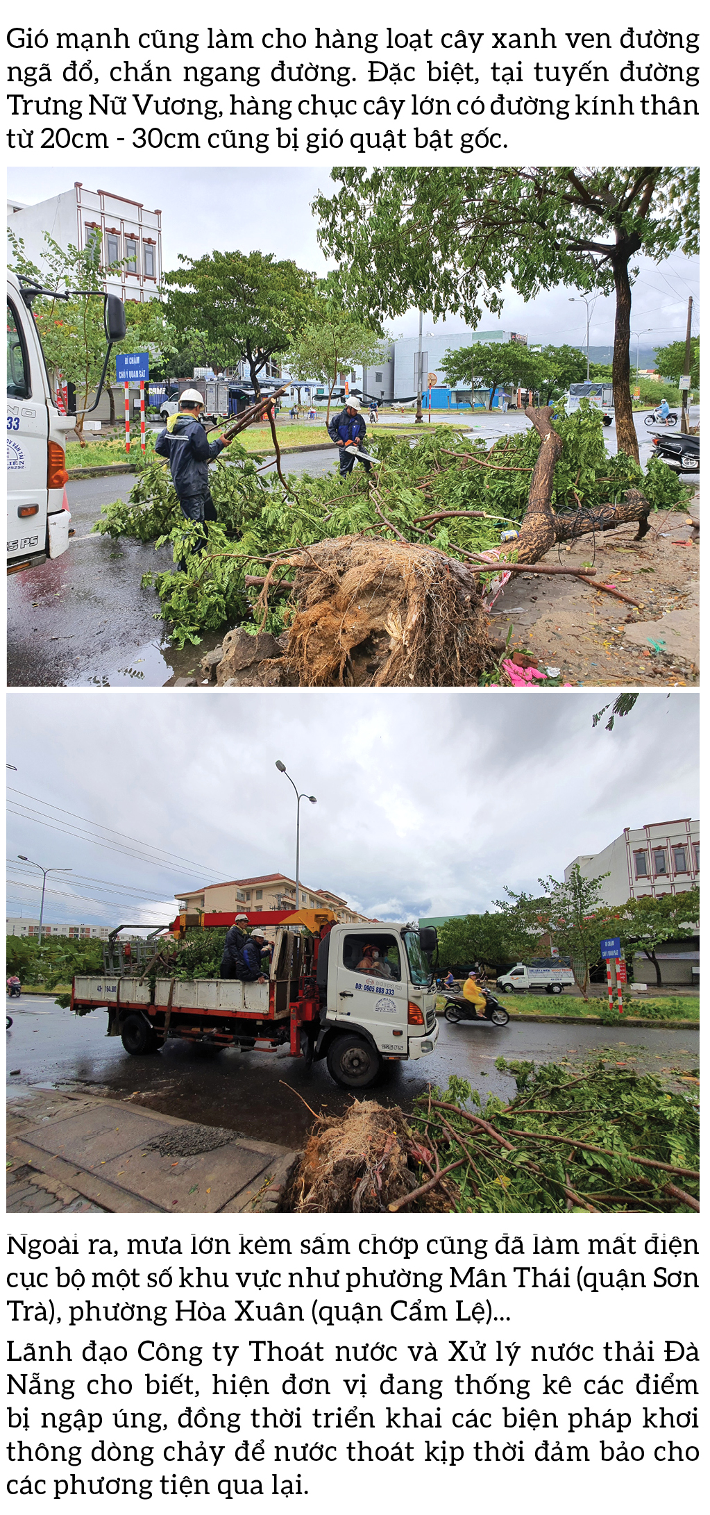 Bão số 5 đổ bộ miền Trung gây lốc xoáy, mưa lớn và ngập úng ảnh 15