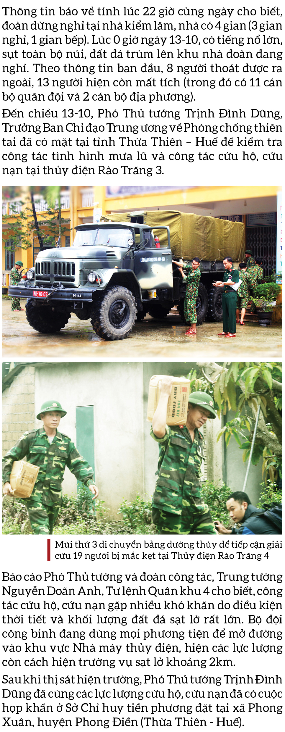 Toàn cảnh cuộc vượt rừng tìm kiếm, cứu nạn người mất tích ở Rào Trăng 3 ảnh 8