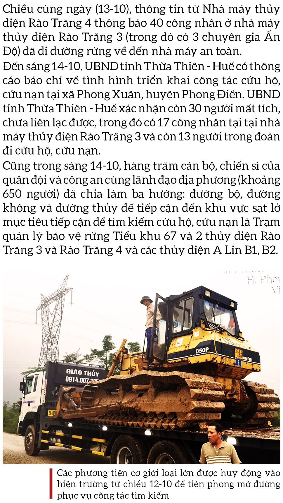 Toàn cảnh cuộc vượt rừng tìm kiếm, cứu nạn người mất tích ở Rào Trăng 3 ảnh 11