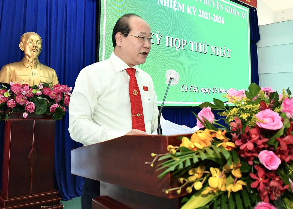 Huyện Củ Chi có tân Chủ tịch HĐND Nguyễn Quyết Thắng, tân Chủ tịch UBND Phạm Thị Thanh Hiền ảnh 1 Huyện Củ Chi có tân Chủ tịch HĐND Nguyễn Quyết Thắng, tân Chủ tịch UBND Phạm Thị Thanh Hiền ảnh 1